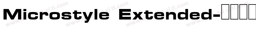 Microstyle Extended字体转换